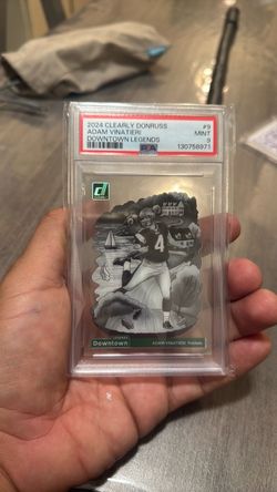 2024 Clearly Donruss - Adam Vinatieri DOWNTOWN LEGENDS - PSA 9