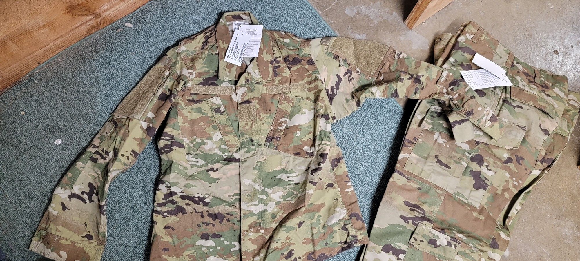 Army OCP Uniforms WITH Tags