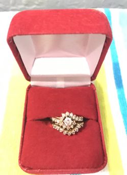 14k Yellow Gold Wedding Set 1Carat