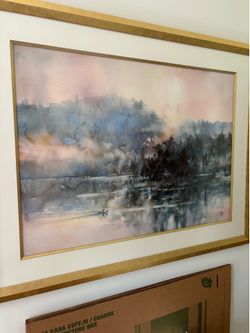 Loons In The Mist Watercolor