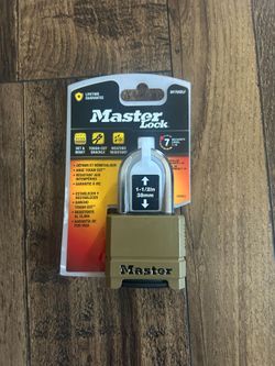 Heavy Duty Outdoor Combination Lock, Resettable, 1-1/2 in. Shackle