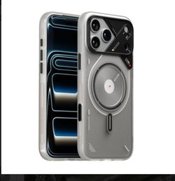 I Phone 17 Pro Black Wallet Case with Card Pocket Slot, Hard Case Included