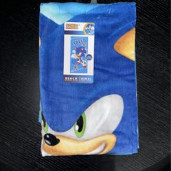 Sonic Beach Towel 