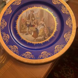 H & C Selb Bavaria Heinrich Germany Décor Old Vienna Fragonard Plate