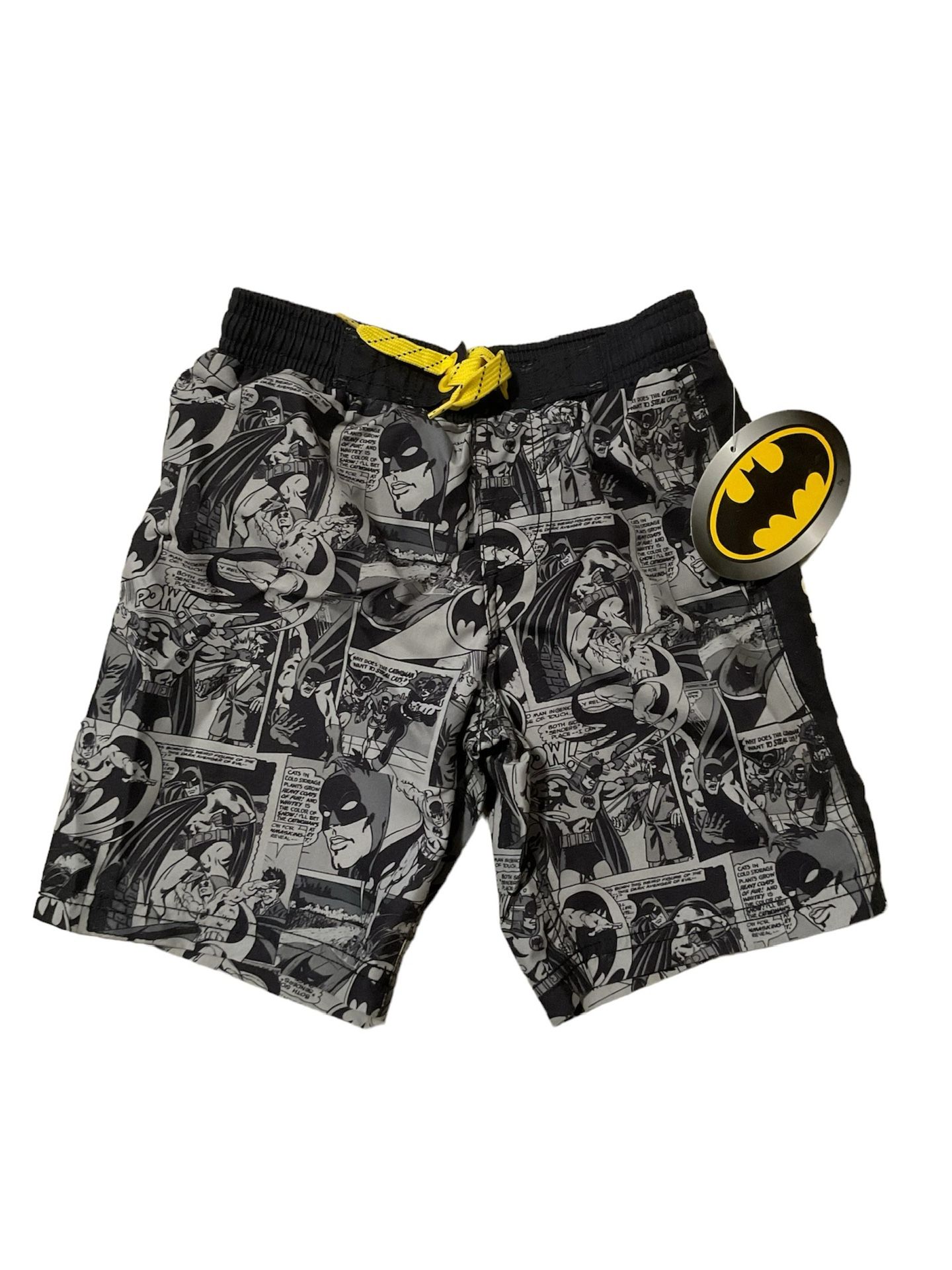 DC Comics Batman Boys Swim Trunks, XS(4/5)