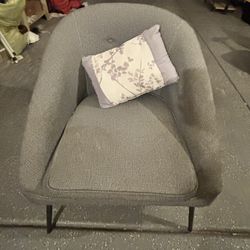 Grey Accent Chair 