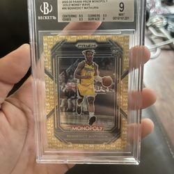 Bennedict Mathurin Monopoly Panini Prizm Rookie Card /10