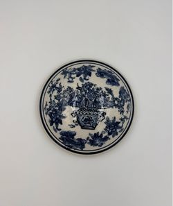 Antique Japanese Blue and White Imari Concave Porcelain wall decor