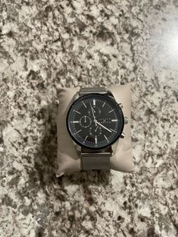 Joseph Abboud Chronograph Watch Silver Mesh Band