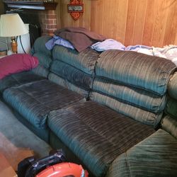 In Good Shape, Couch Sectional Two And Pieces Recline $400 Or Best Offer