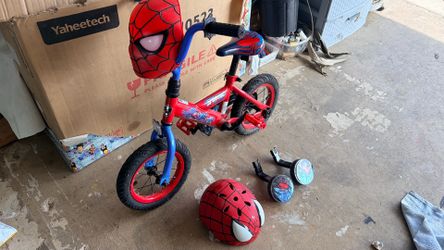 Kids spiderman bike