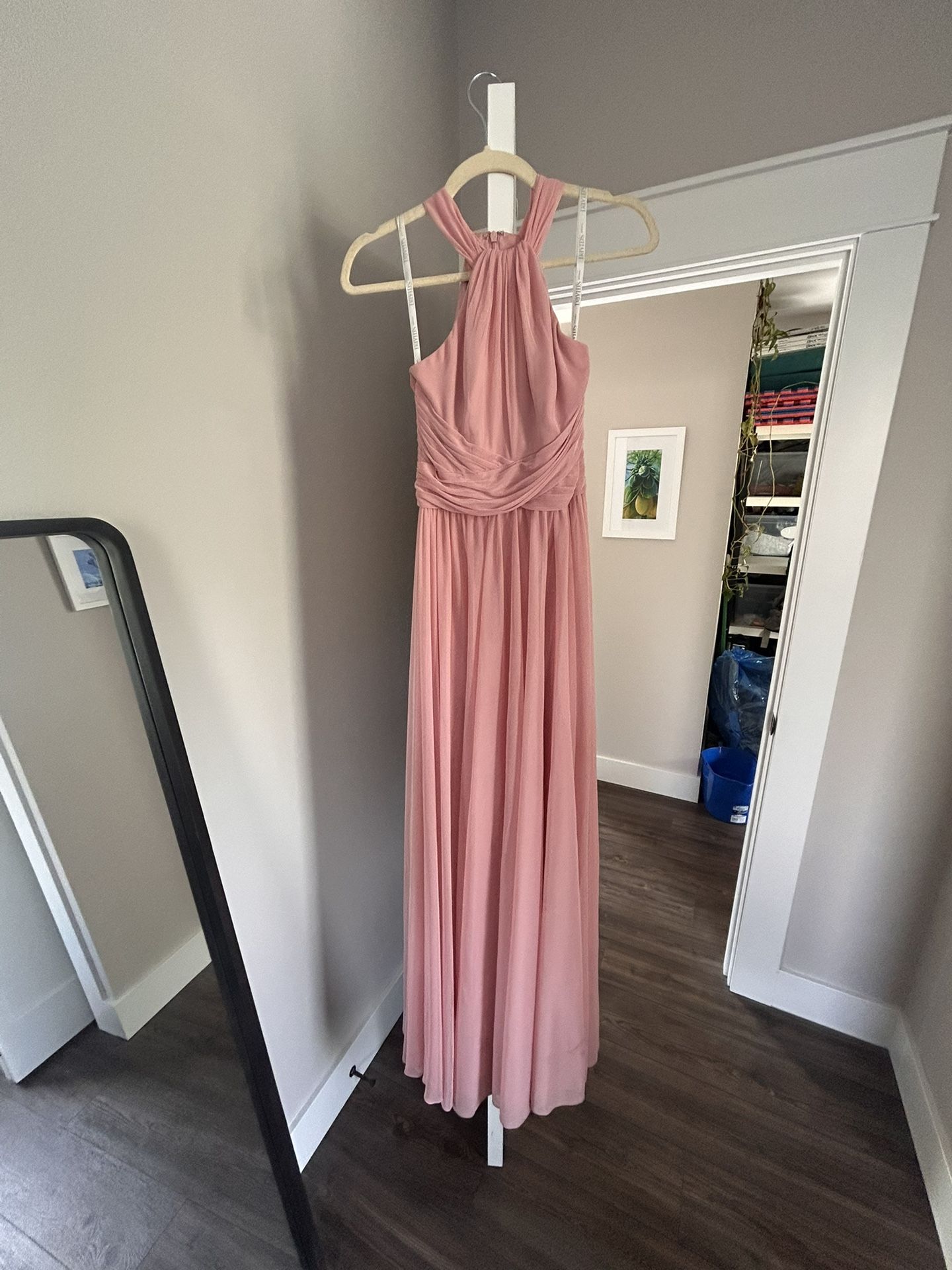 Pink David’s Bridal Bridesmaid Dress Size 2