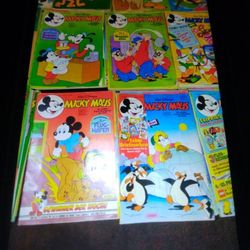 Rare Collection Of Vintage German WDP Mickey Mouse Comics