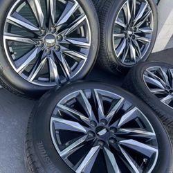 SET OF WHEELS AND TIRES 22”