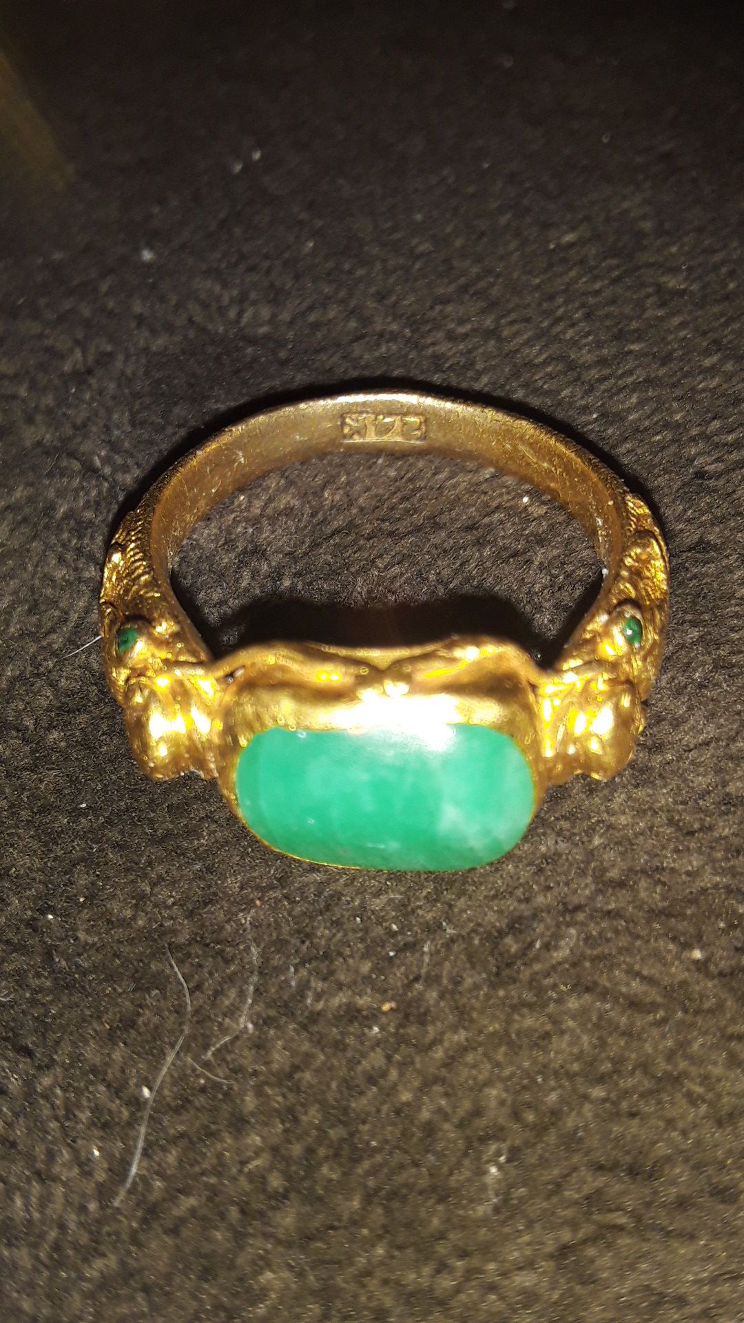 24k gold ring