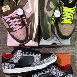 ❤️‍🔥Grails❤️‍🔥 Nike Dunk Low Sb Pack “Jedi Size 8.5, Stussy Size 9, Supreme Black Cement Size 9.5” 😮‍💨
