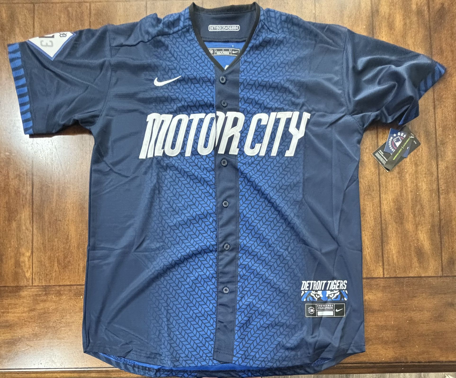 Detroit Tigers City Connect Motor City Zach McKinstry Adult Large NWT