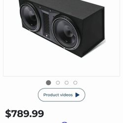 Rockford Fosgate P3-2X12 Punch Dual P3 12" Loaded Enclosure Ported Subwoofer 
