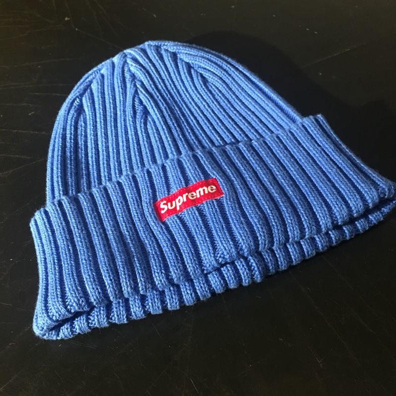Supreme Overdyed Ribbed Beanie Royal SS18 Bape, Palace, Offwhite