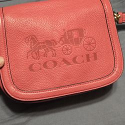 Coach Saddle Bag Horse Carriage Crossbody 