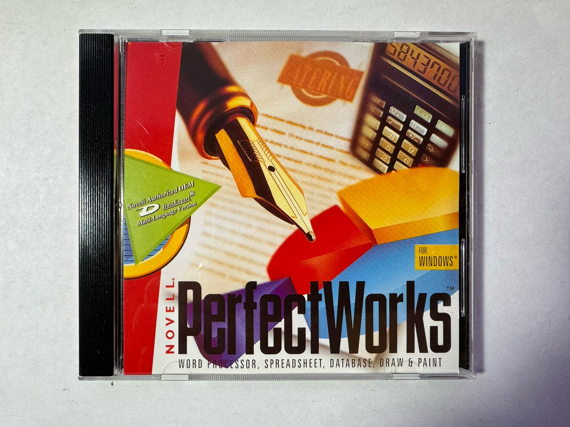 PC CD 1995 Novell Perfectworks 2.1 for Windows 95 RARE VG+