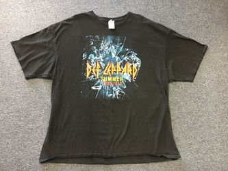 Def Leppard Summer 2016 Concert Tour Shirt 3XL Tesla REO Speedwagon