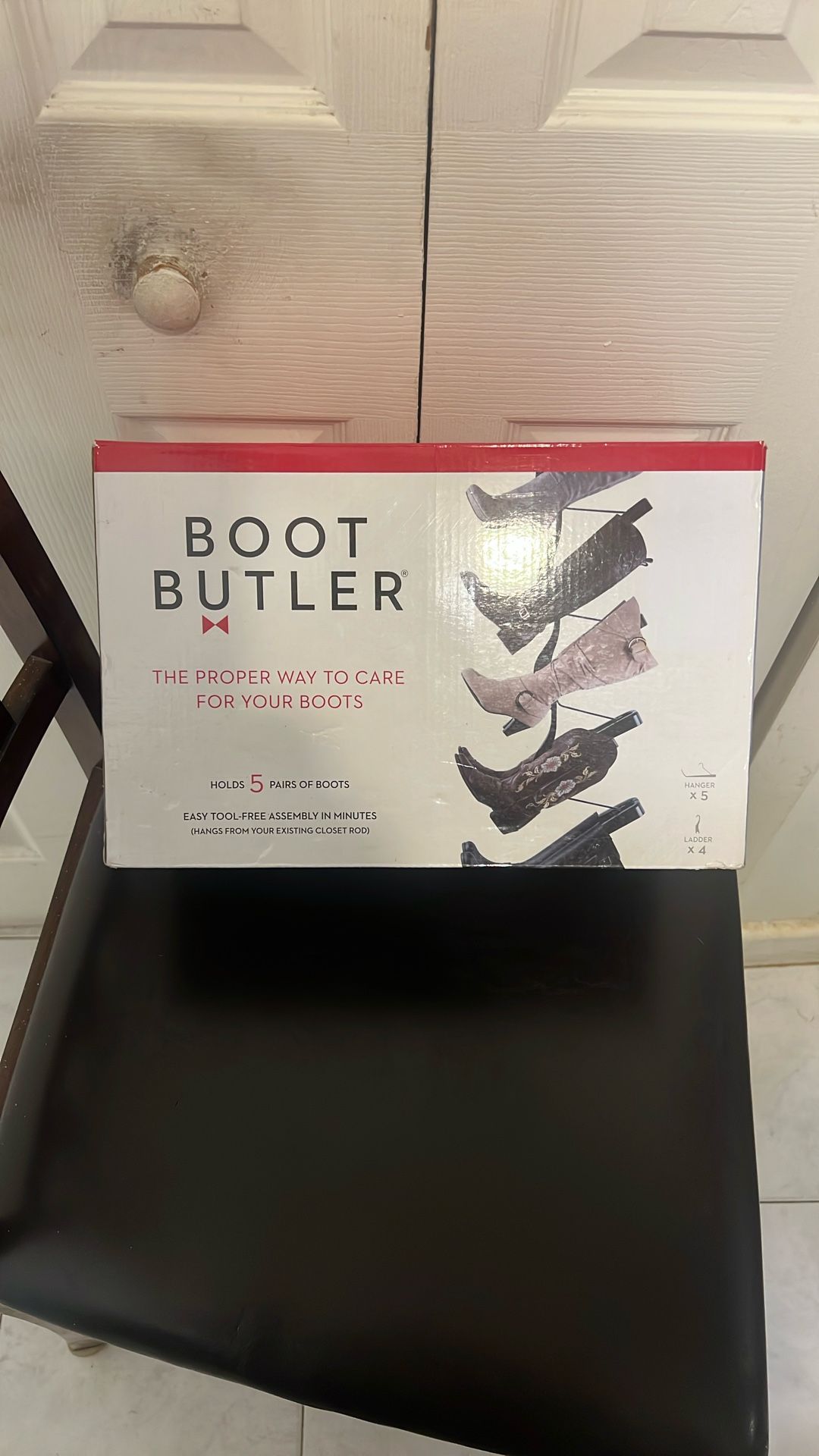 Boot Butler ( Holds 5 Pairs Of Boots ) New