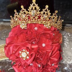 Set De Corona Ramo Y Pin 