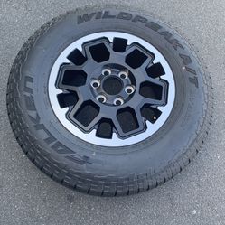 1 — 265/70r18 6x5.5 6x139.7 Stock TRD 4runner Tacoma Tundra Yukon Tahoe Wheel Rim New Tire 2025 DOT!