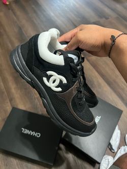 Chanel trainer black size 9