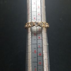 14k Yellow Gold Womens Diamond Ring 