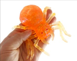 Orange Maltose Sugar Squishy Spider Stress Relief Fidget Squeeze Toy