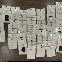 Lot Of Black And White Adhesive Patches Bulk - Numbers Only 