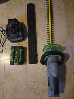 Ego 56v hedge trimmer with battery and charger