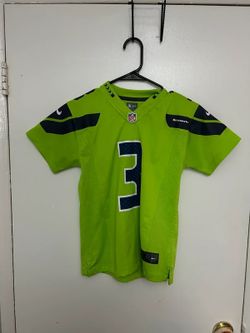 Russell Wilson Nike On Field Youth S Alt Green Jersey