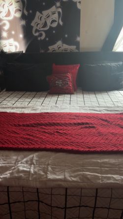 Cal king mechanical bed frame and mattress