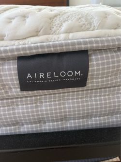 Aireloom cal king mattress and bed frame