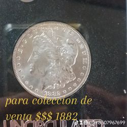 1882 Moneda De Dolar De Plata Sin Circular 