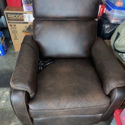 Brown Leather Recliner Chair 
