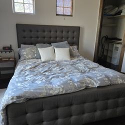 CA King Casper Mattress, Boxspring, Bedframe