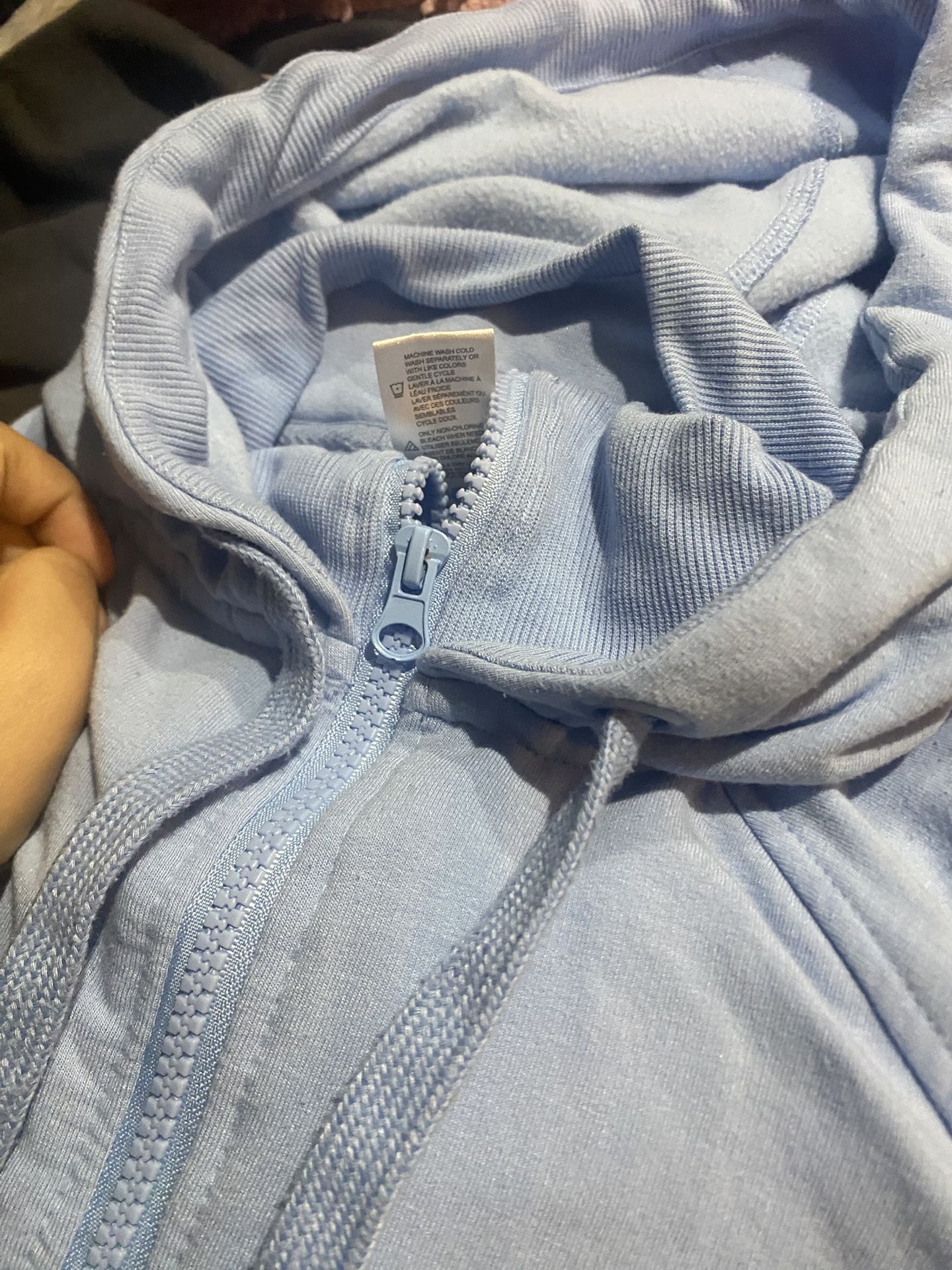 Jockey XS Baby Blue Zip-Up