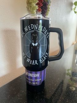 Wednesday Adam’s family Stainless Steel 40 0z Tumbler. NEW