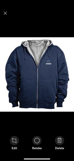 Dallas Cowboys Full Zip Thermal Hoodie/Jacket