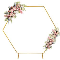 6.2FT Hexagon Gold Backdrop