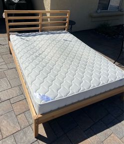 Full size frame, and mattress
