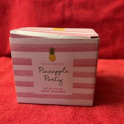  TWO’s Company Pineapple Party Set of 4 Shot Glasses