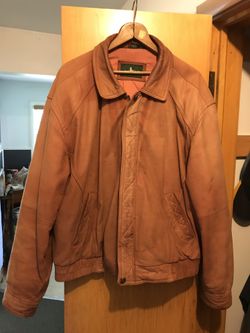 Hunt club soft leather jacket size large regular.