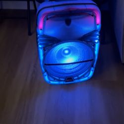 QFX 15” PARTY SPEAKER, FULL CABINET 360 DEGREE LIGHTING  BLUETOOTH 