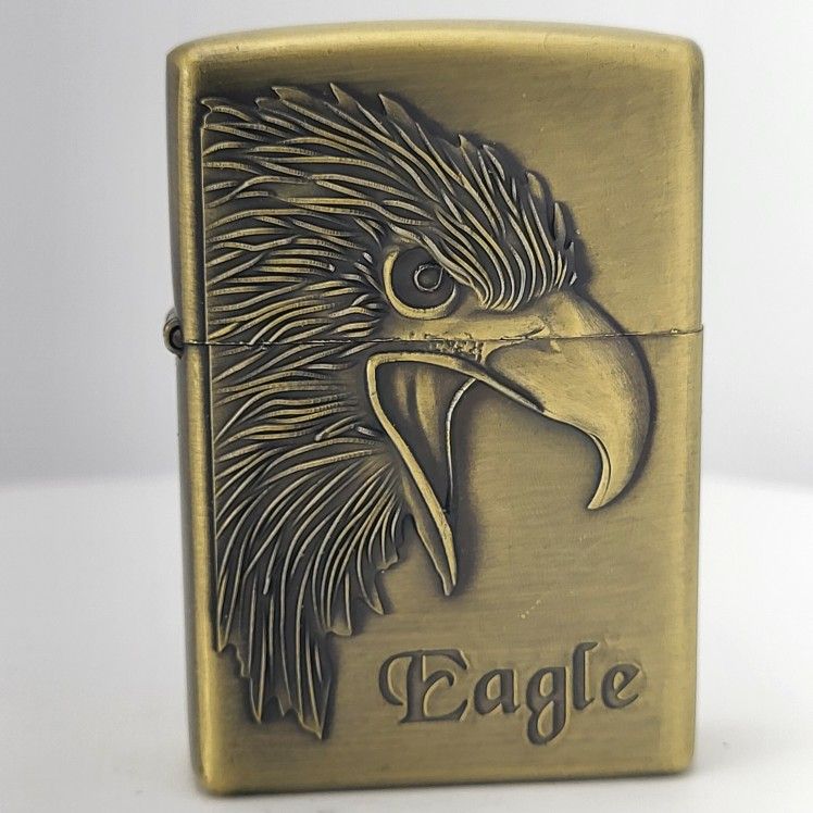 3D Carved Golden Hawk Eagle Lighter, Windproof 