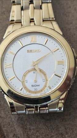 Seiko Sapphire International Collection 6G28-00B0 Small Seconds Qrtz Mens Works